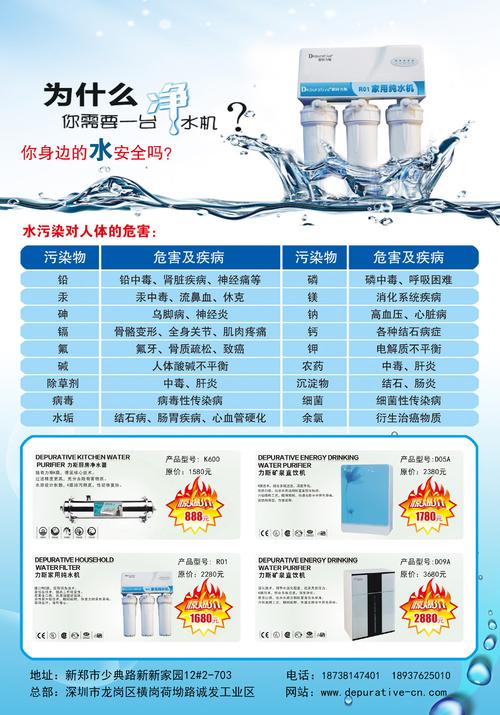 凈水器廣告 宣傳頁 海報(bào)